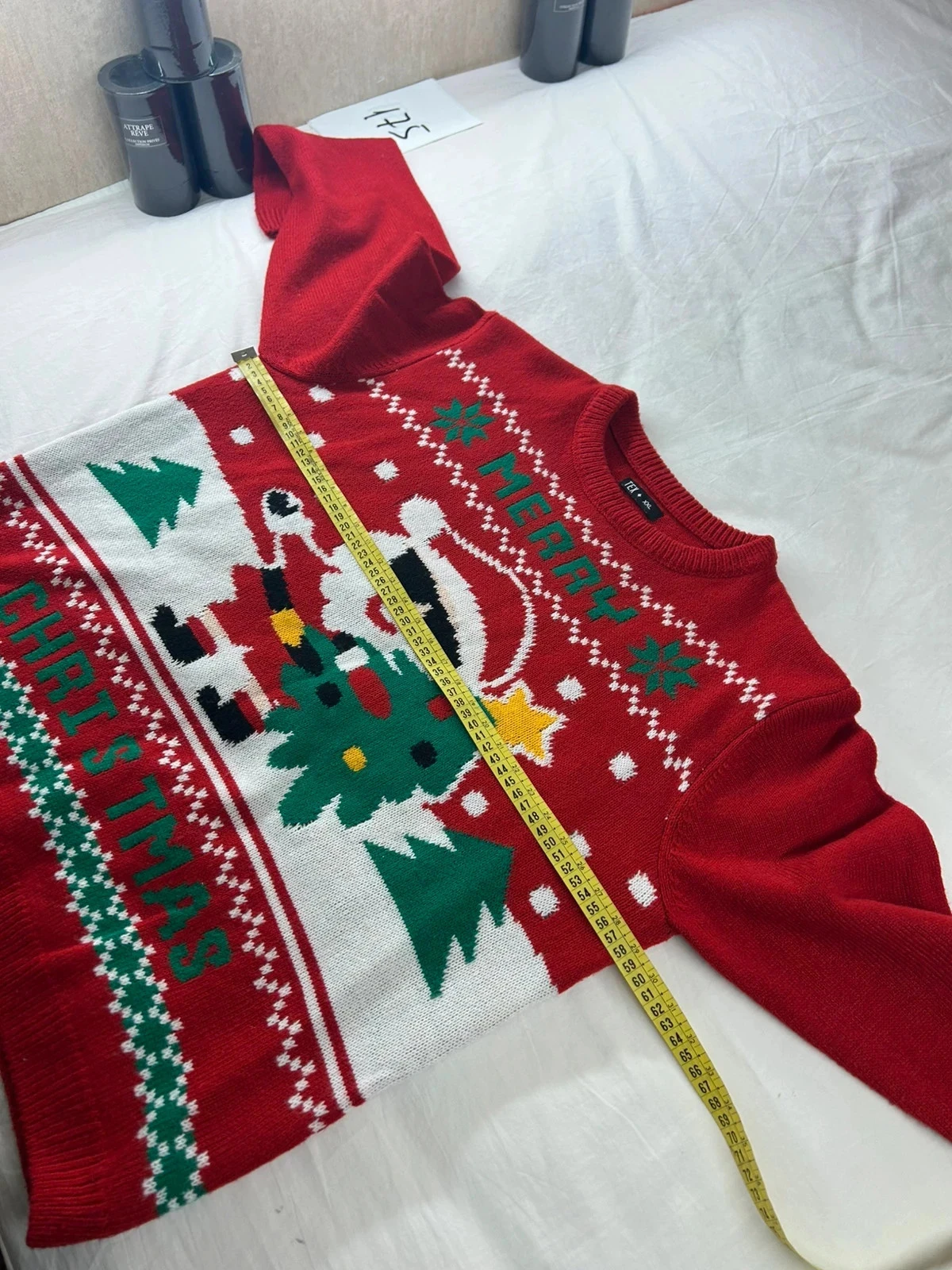 Red TEX Christmas print sweater – photo 7